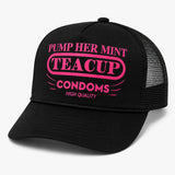 Pump Her Mint Black Trucker Hat